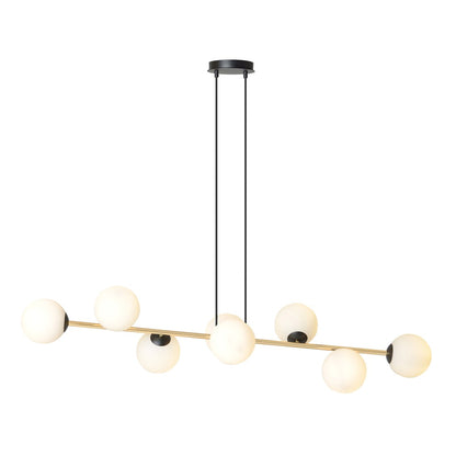 Gravity 8 pendant light black/opal