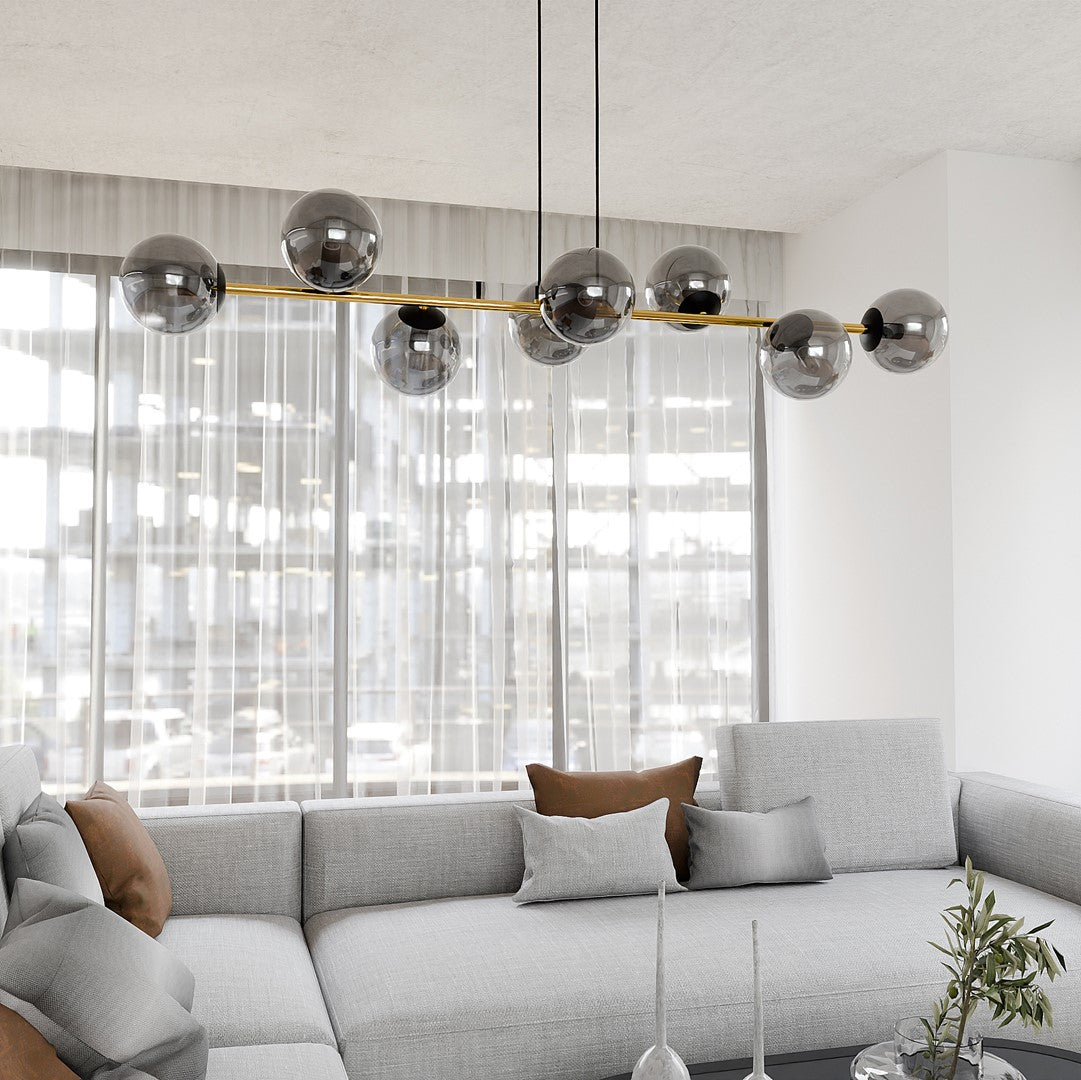 Gravity 8 loftlampe sort/grafit
