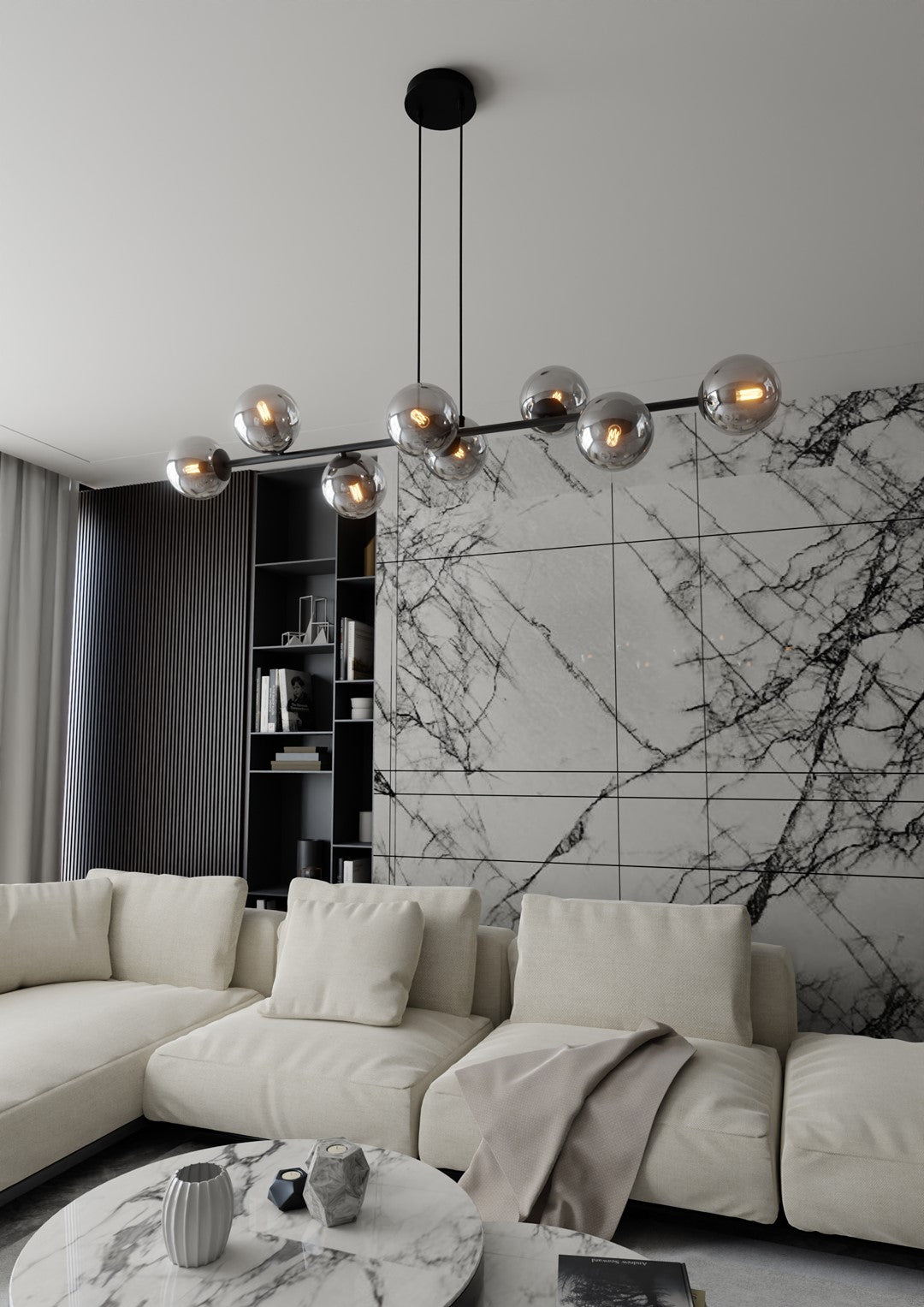 Rossi 8 loftpendel sort/grafit