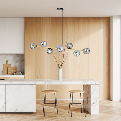 Gravity 8 loftlampe sort/grafit