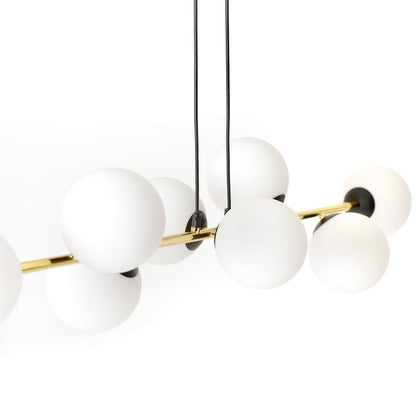 Gravity 8 pendant light black/opal