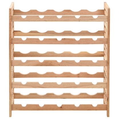 Vinreol Til 25 Flasker 63X25X73 Cm Massivt Valnøddetræ