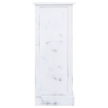 Kommode 60X30X75 Cm Træ Hvid