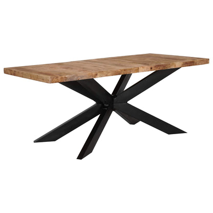 Spisebord 180 X 90 X 76 Cm Massivt Ru Mangotræ