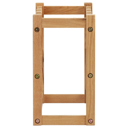 Vinreol Til 12 Flasker 47X21X36 Cm Massivt Egetræ