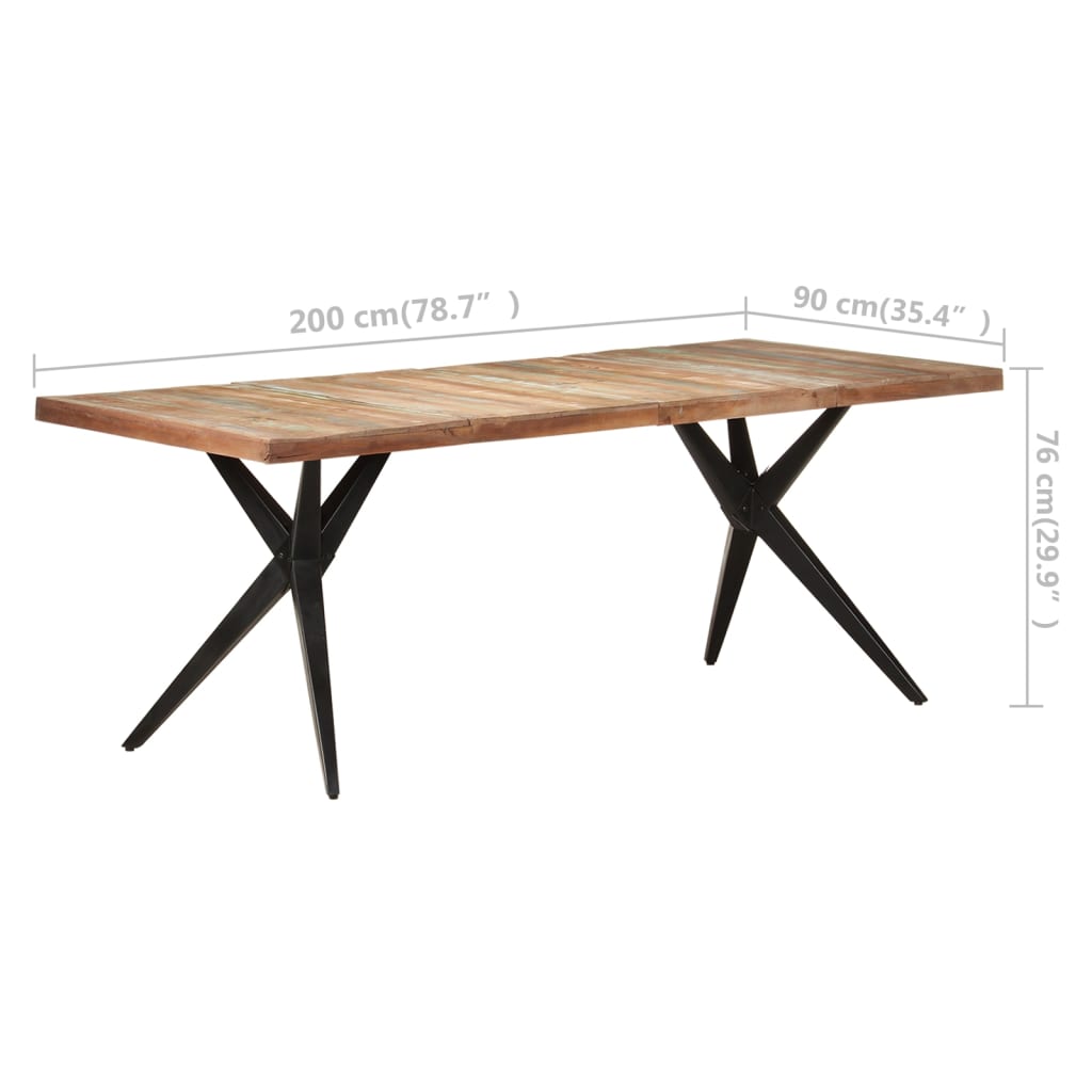 Spisebord Massivt Genbrugstræ