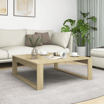 Sofabord 100X100X35 Cm Konstrueret Træ Kunsteg