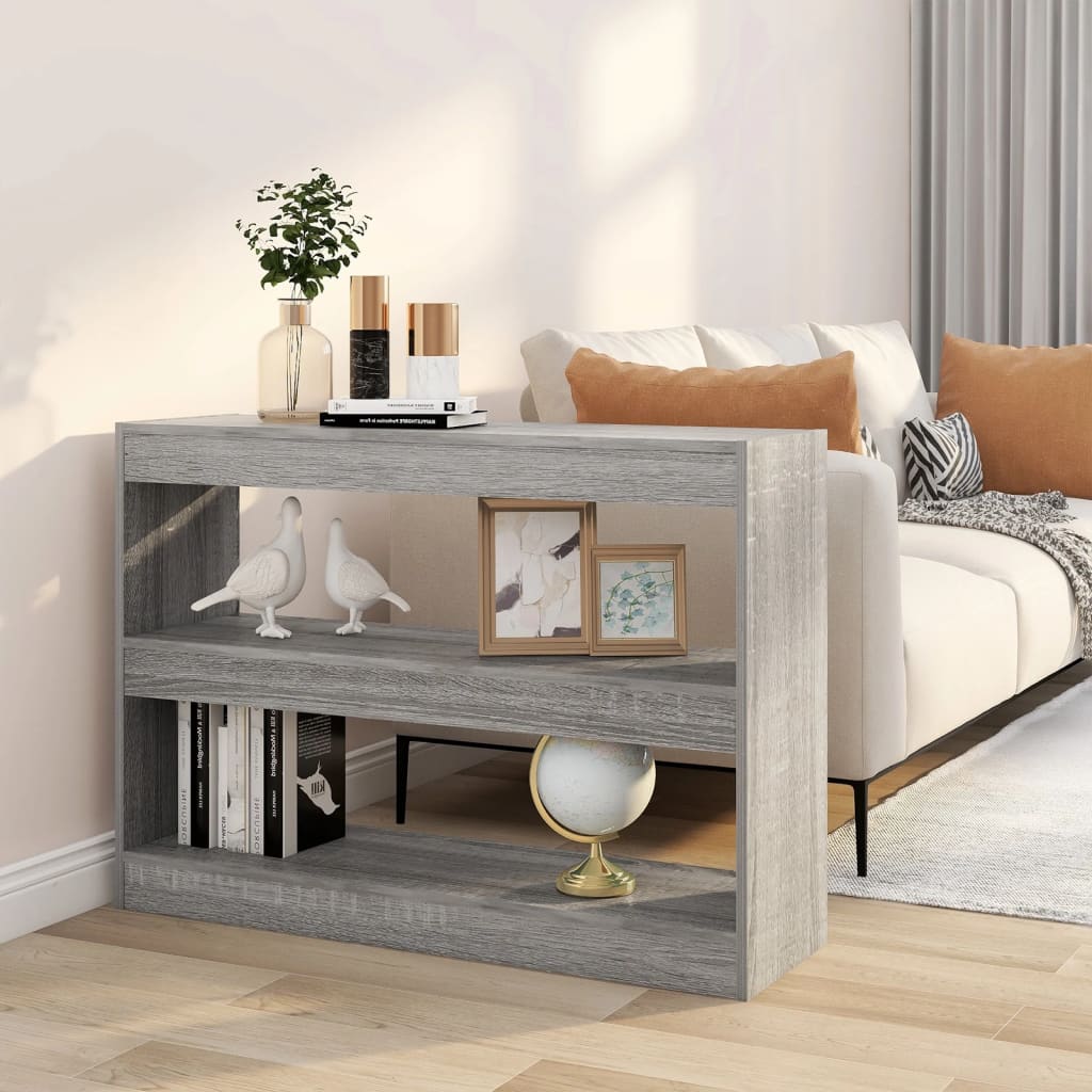 Bogreol 2 Niveauer 100 X 30 X 72 Cm Konstrueret Træ