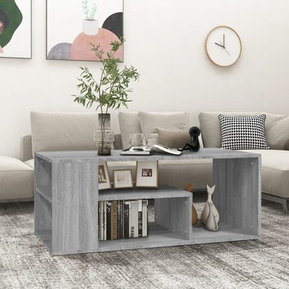 Sofabord 100X50X40 Cm Konstrueret Træ Egetræsfarve