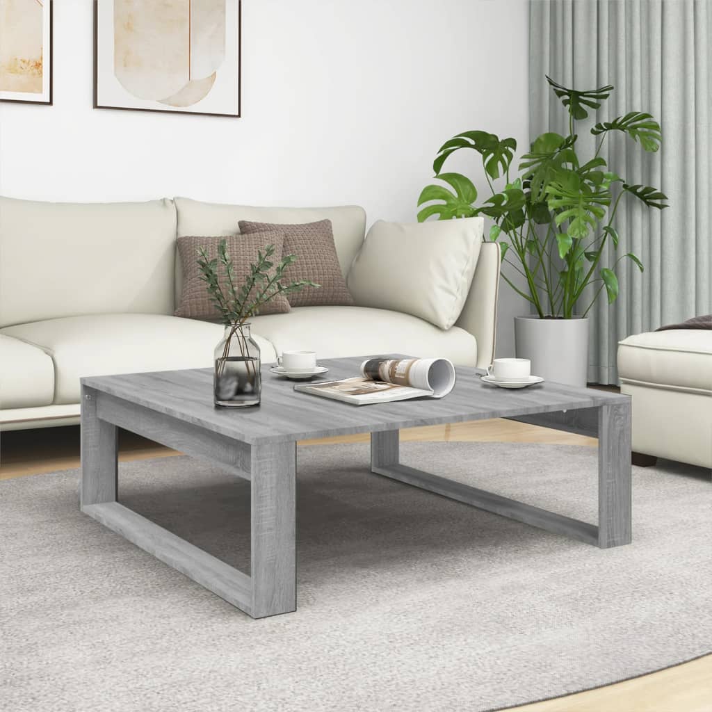 Sofabord 100X100X35 Cm Konstrueret Træ Kunsteg