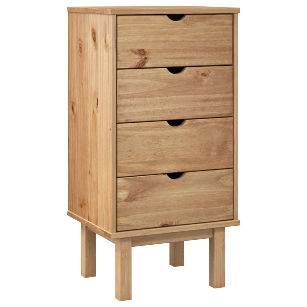 Kommode Otta 45X39X90 Cm Massivt Fyrretræ
