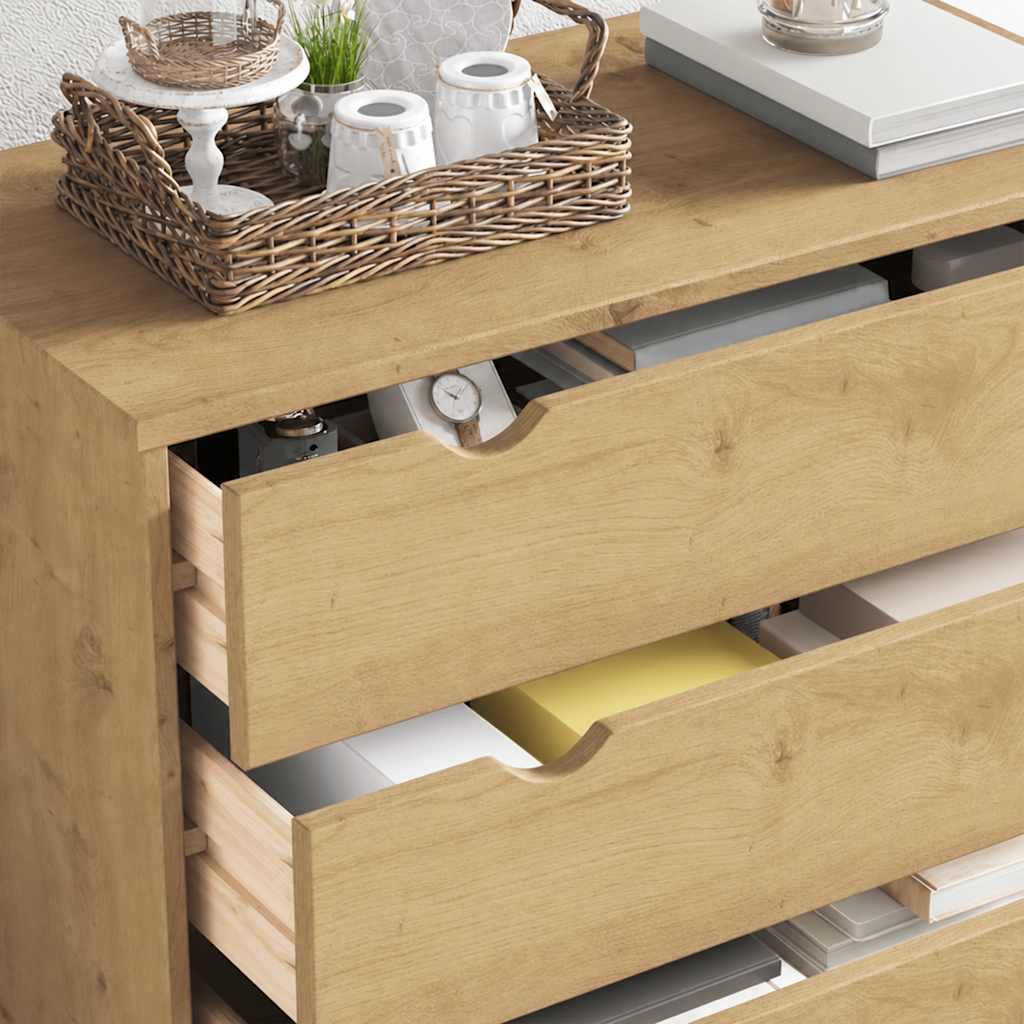 Kommode Otta 76,5X39,5X90 Cm Massivt Fyrretræ