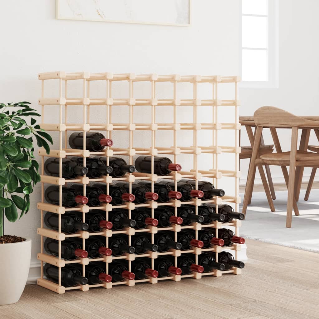 Vinreol Til 12 Flasker 36X23X36 Cm Massivt Fyrretræ