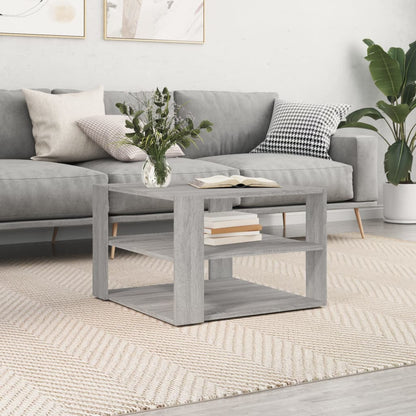 Sofabord 58X58X40 Cm Konstrueret Træ Kunsteg