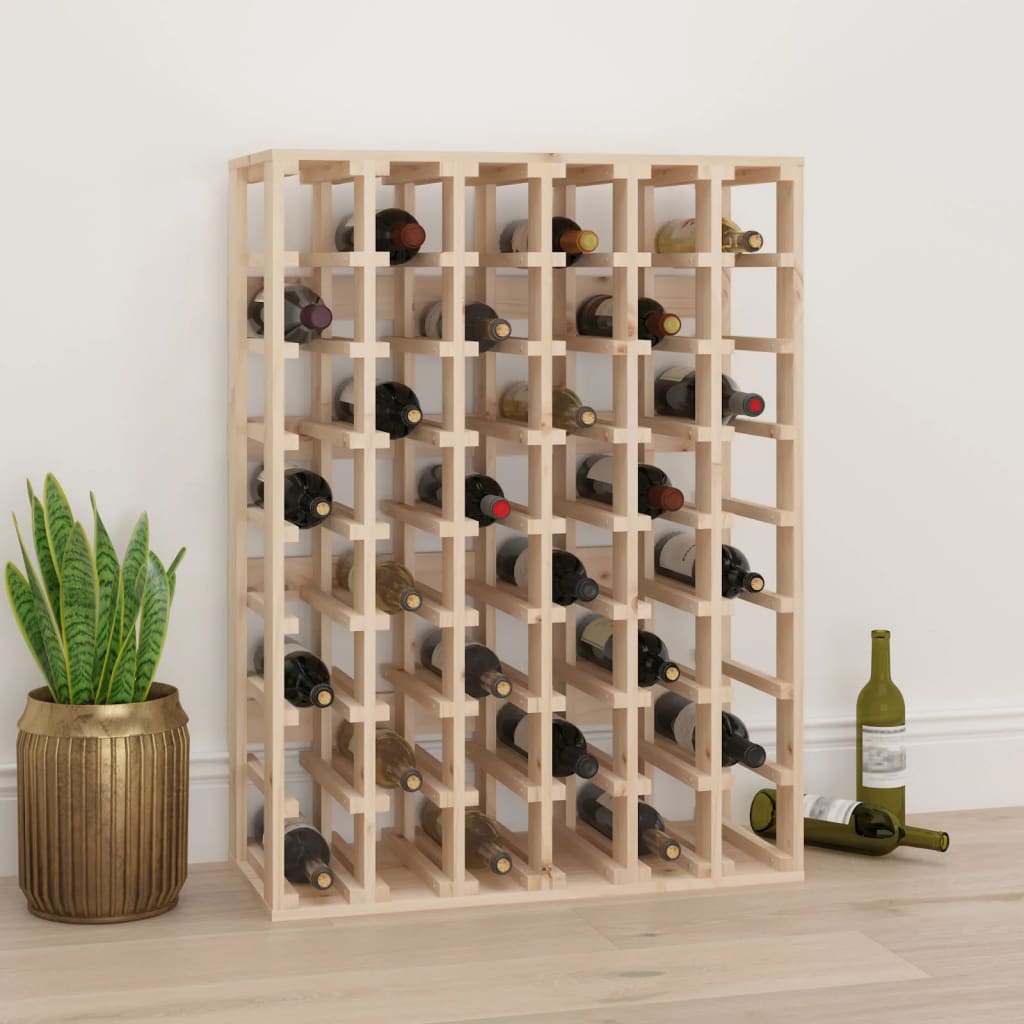 Vinreol 70X33X94 Cm Massivt Fyrretræ