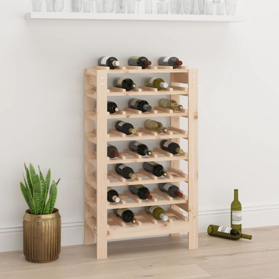 Vinreol 61,5X30X107,5 Cm Massivt Fyrretræ