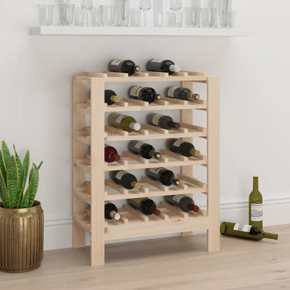 Vinreol 61,5X30X107,5 Cm Massivt Fyrretræ