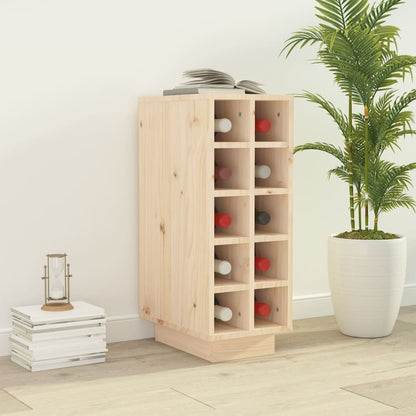 Vinskab 23X34X61 Cm Massivt Fyrretræ