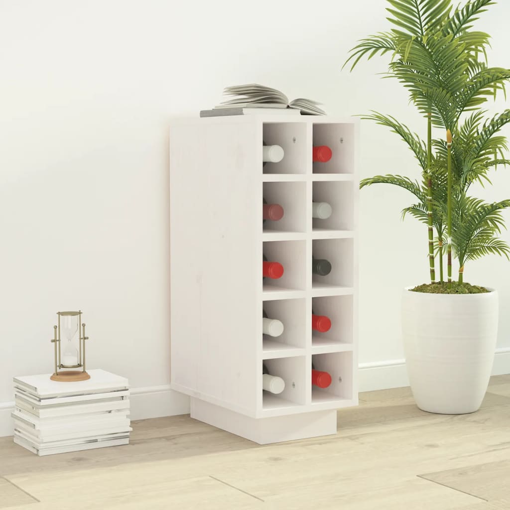 Vinskab 23X34X61 Cm Massivt Fyrretræ