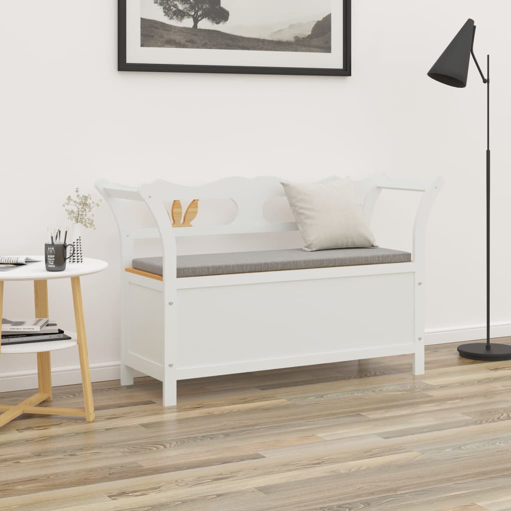 Bænk 107X45X75,5 Cm Massivt Fyrretræ