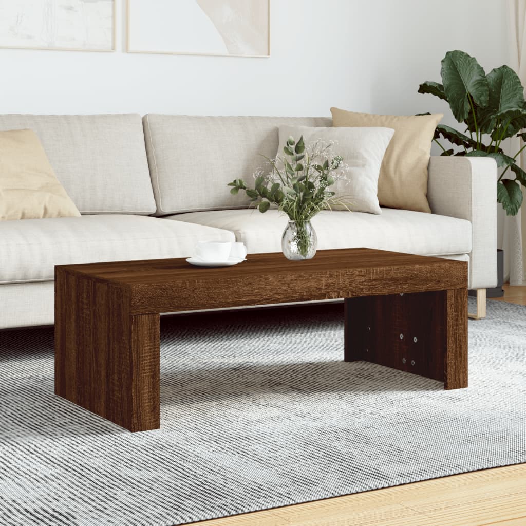 Sofabord 102X50X35 Cm Konstrueret Træ Kunsteg