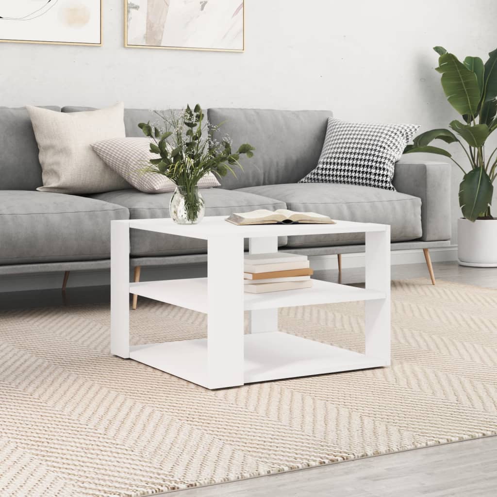 Sofabord 58X58X40 Cm Konstrueret Træ Kunsteg