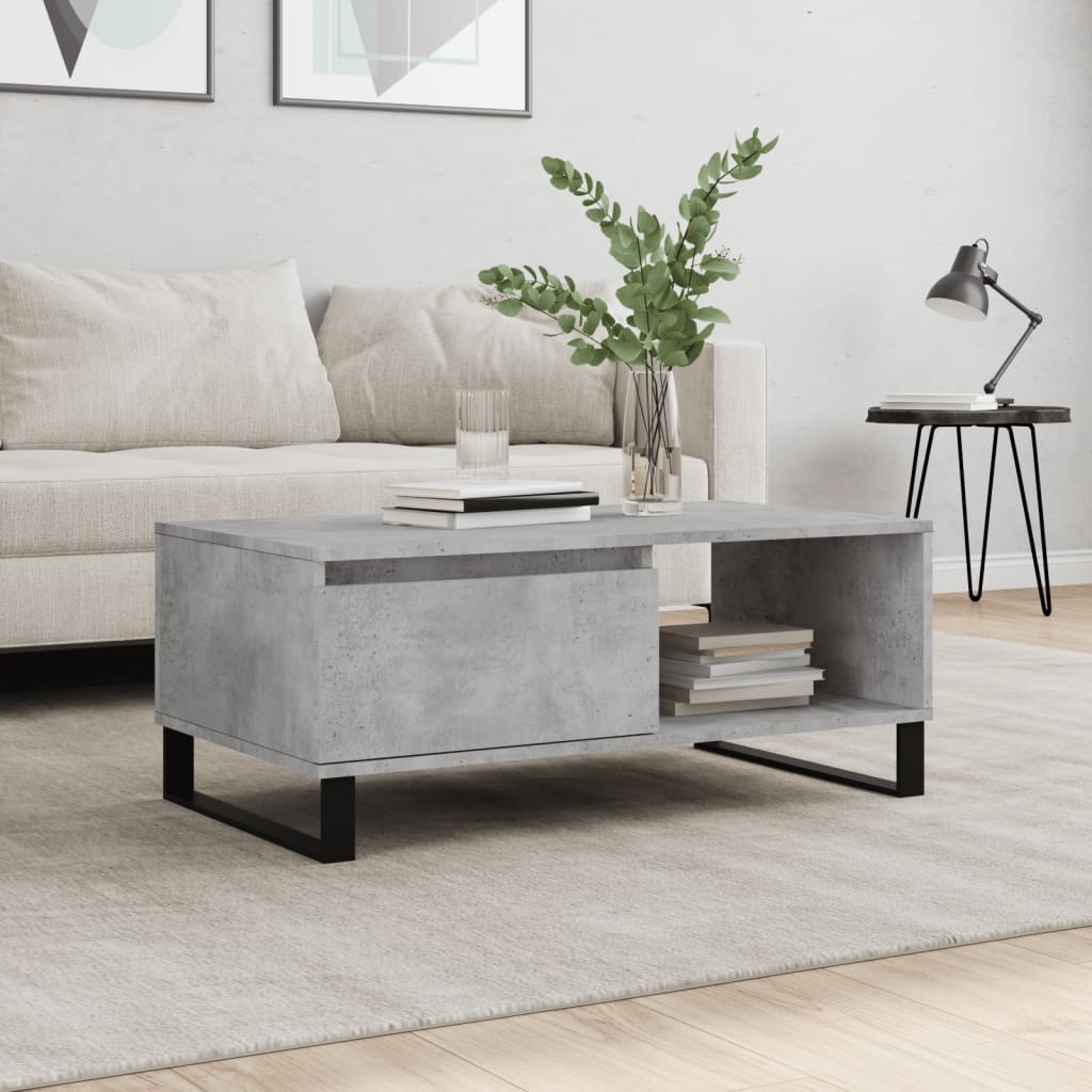 Sofabord 90X50X36,5 Cm Konstrueret Træ Gammeldags Træ