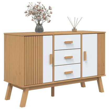 Skænk Olden 114X43X73,5 Cm Massivt Fyrretræ