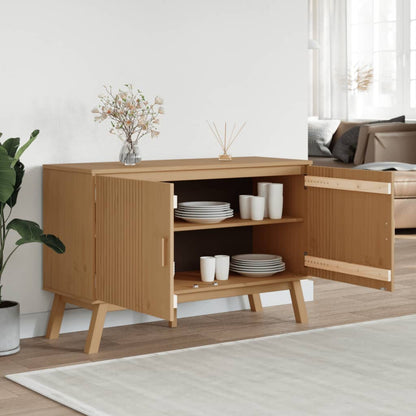 Skænk Olden 114X43X73,5 Cm Massivt Fyrretræ