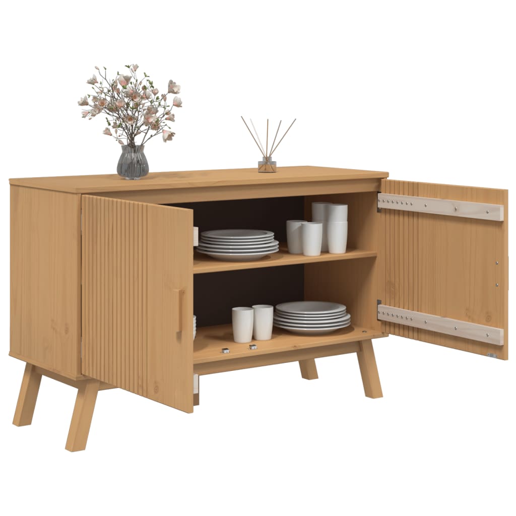 Skænk Olden 114X43X73,5 Cm Massivt Fyrretræ