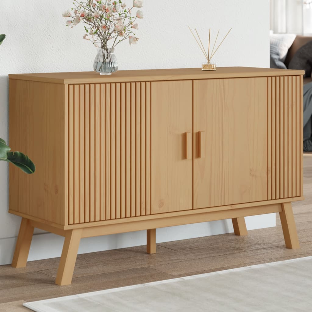 Skænk Olden 114X43X73,5 Cm Massivt Fyrretræ