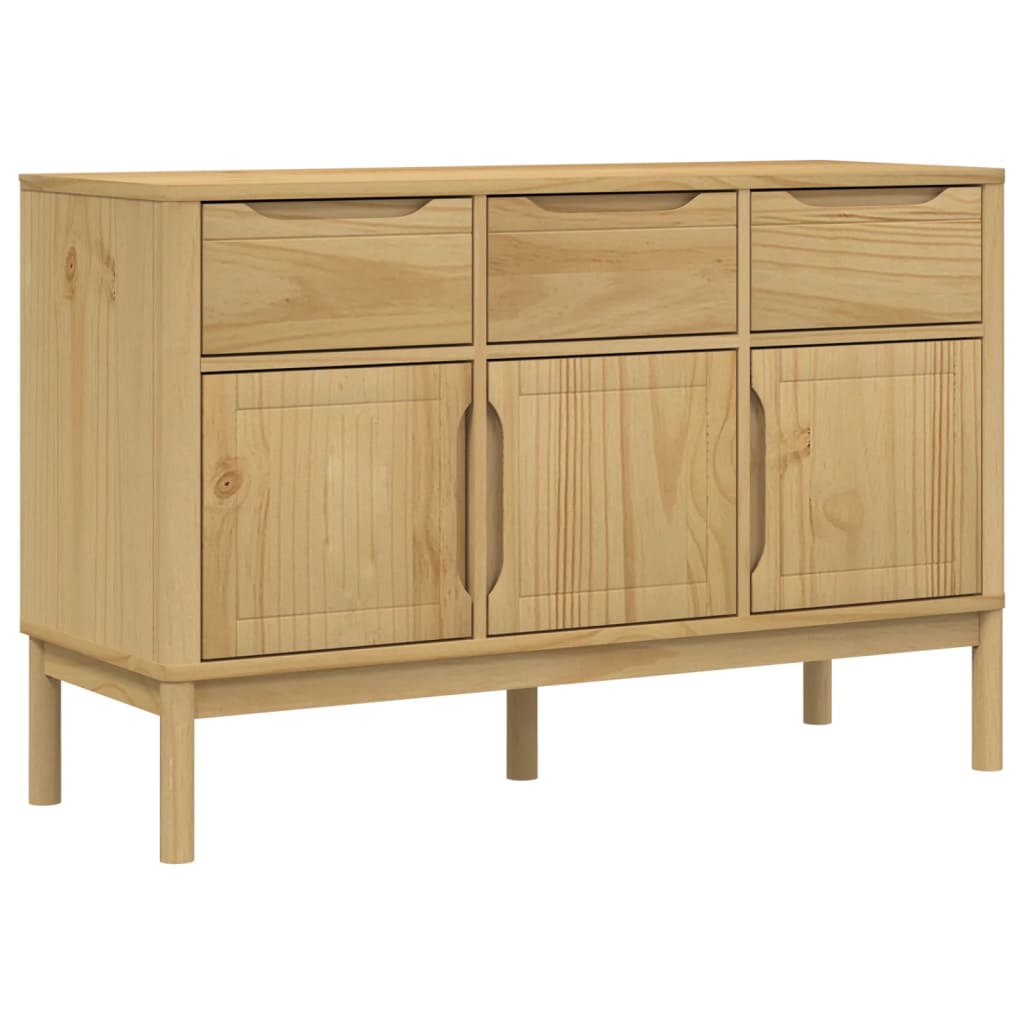 Skænk Floro 114X43X74 Cm Massivt Fyrretræ