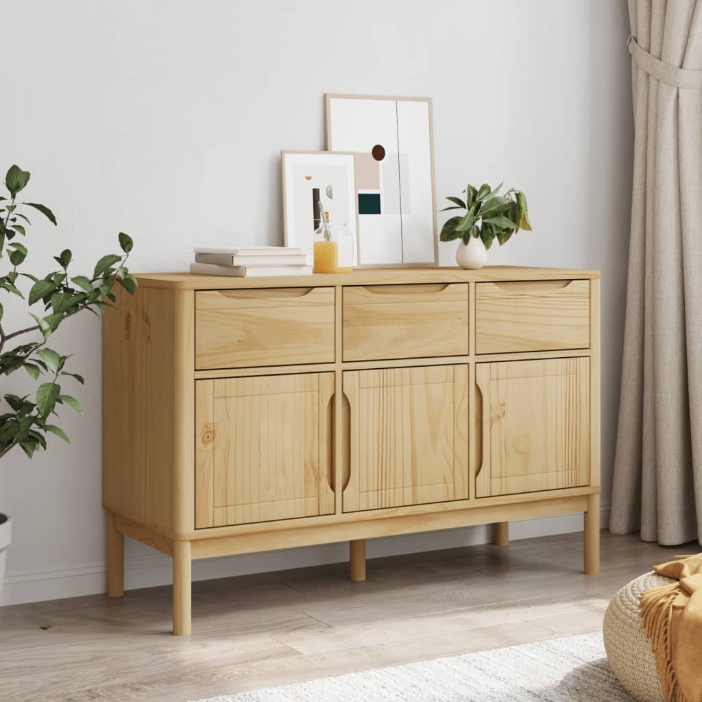 Skænk Floro 114X43X74 Cm Massivt Fyrretræ