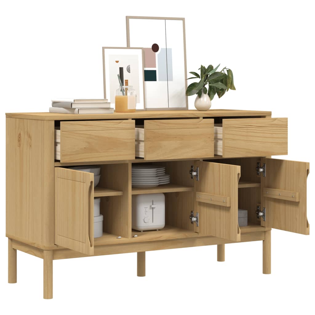 Skænk Floro 114X43X74 Cm Massivt Fyrretræ