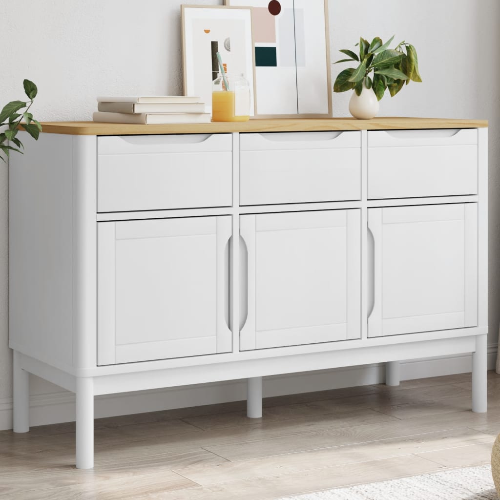 Skænk Floro 114X43X74 Cm Massivt Fyrretræ
