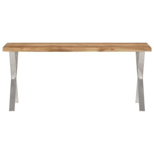 Bænk Med Naturlig Kant 105 Cm
