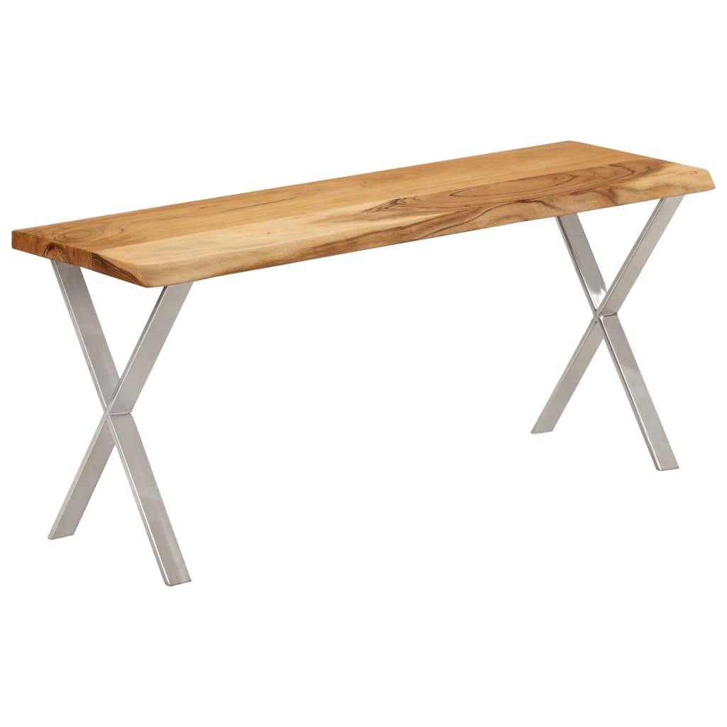 Bænk Med Naturlig Kant 105 Cm
