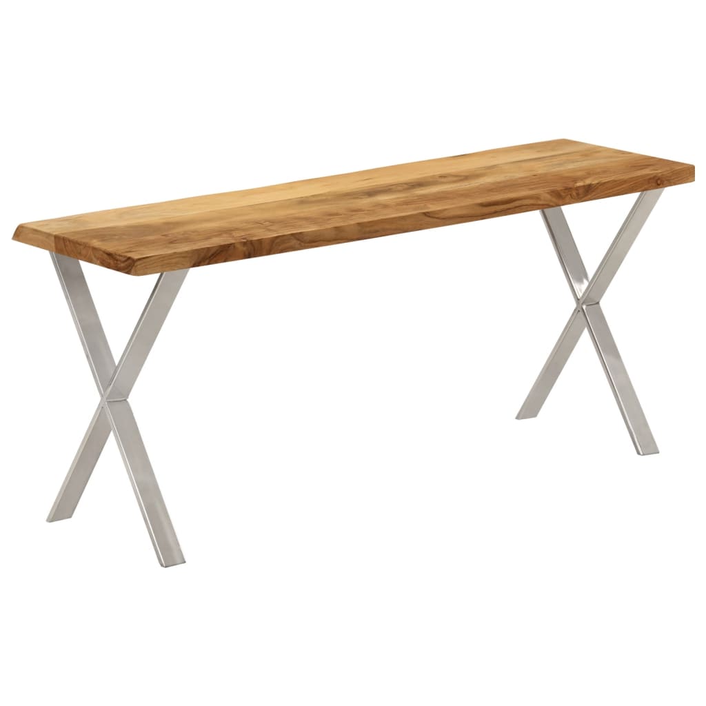 Bænk Med Naturlig Kant 105 Cm