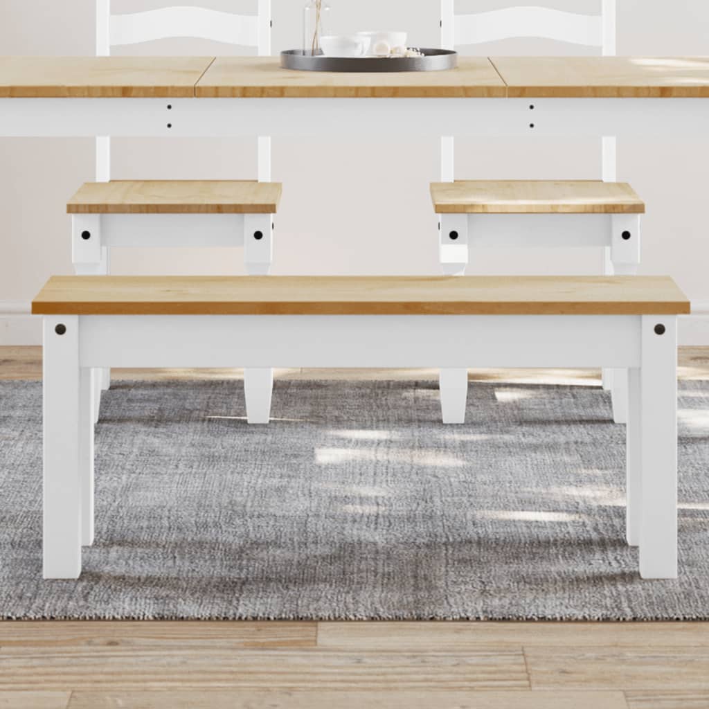 Spisebordsbænk Panama 105X30X45 Cm Massivt Fyrretræ