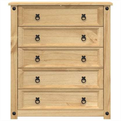 Kommode Corona 80X40X89 Cm Massivt Fyrretræ