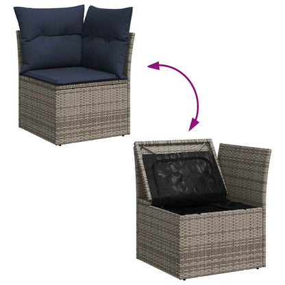 Loungesæt Til Haven 11 Dele Med Hynder Polyrattan