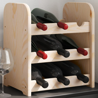 Vinreol Med Topplade 67,5X25X87 Cm Massivt Fyrretræ