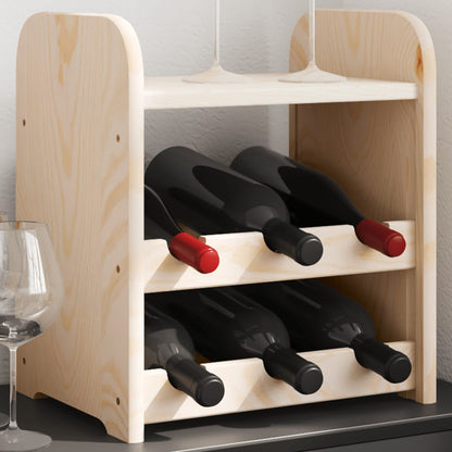 Vinreol Med Topplade 67,5X25X87 Cm Massivt Fyrretræ