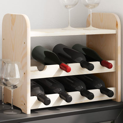 Vinreol Med Topplade 67,5X25X87 Cm Massivt Fyrretræ