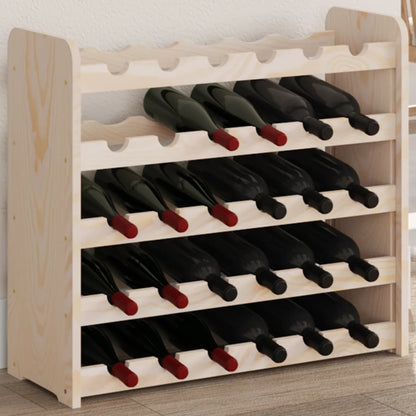 Vinreol Med Topplade 67,5X25X87 Cm Massivt Fyrretræ