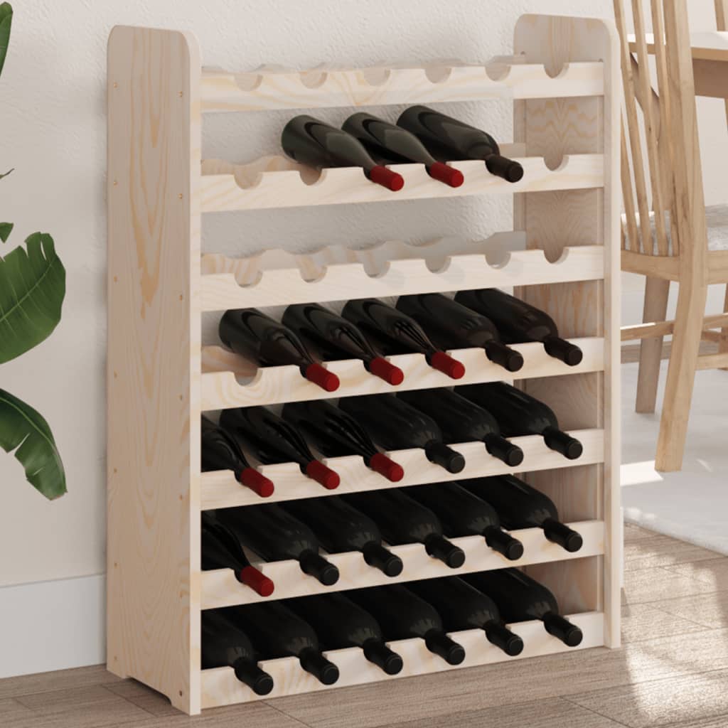 Vinreol Med Topplade 67,5X25X87 Cm Massivt Fyrretræ