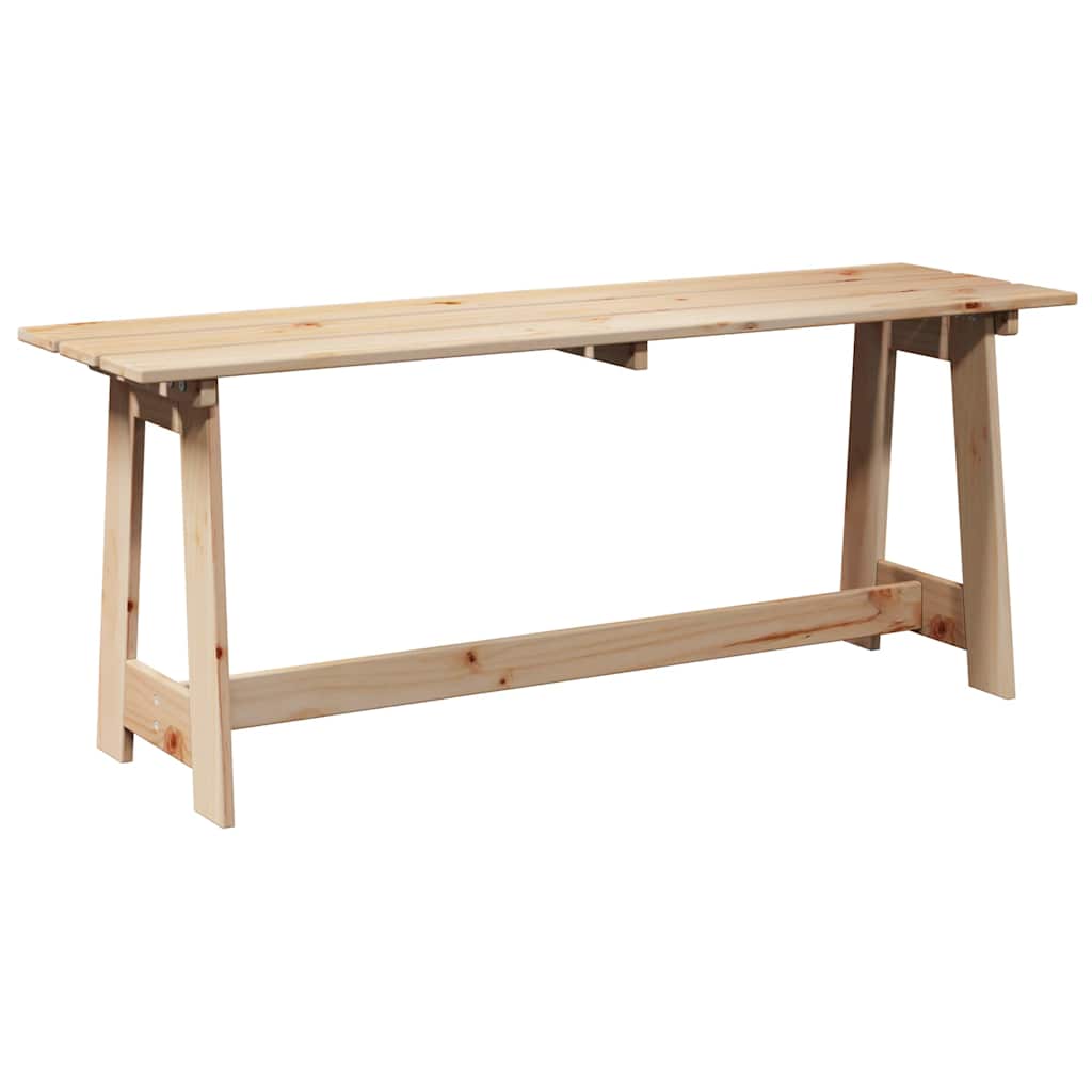 Udendørs Bænk 119 X 37 X 47 Cm Massiv Fyrretræ