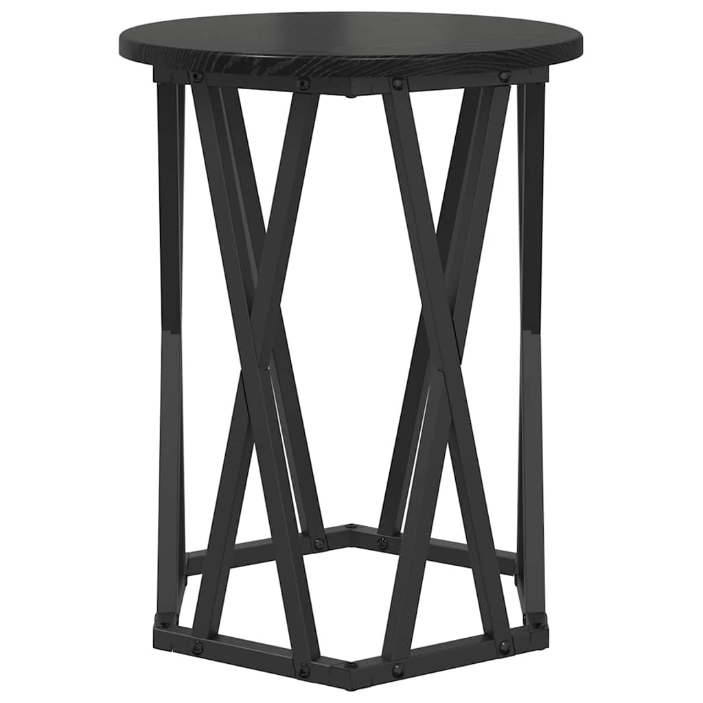 Sofabord 2 Stk. 50 X 50 X 50 Cm Ingeniørtræ Og Stål