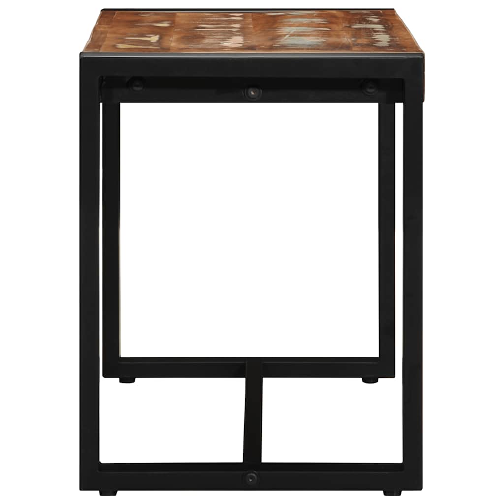 Bænk 80X35X45 Cm Massivt Flerfarvet