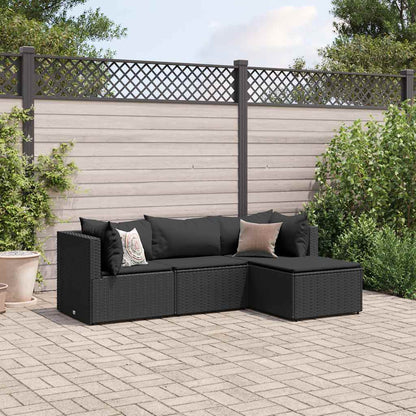 Loungesæt Til Haven 5 Dele Med Hynder Polyrattan